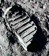 First Lunar Footprint
