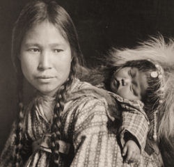 Inuit Woman and Child