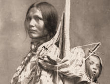 Shoshone Woman and Child