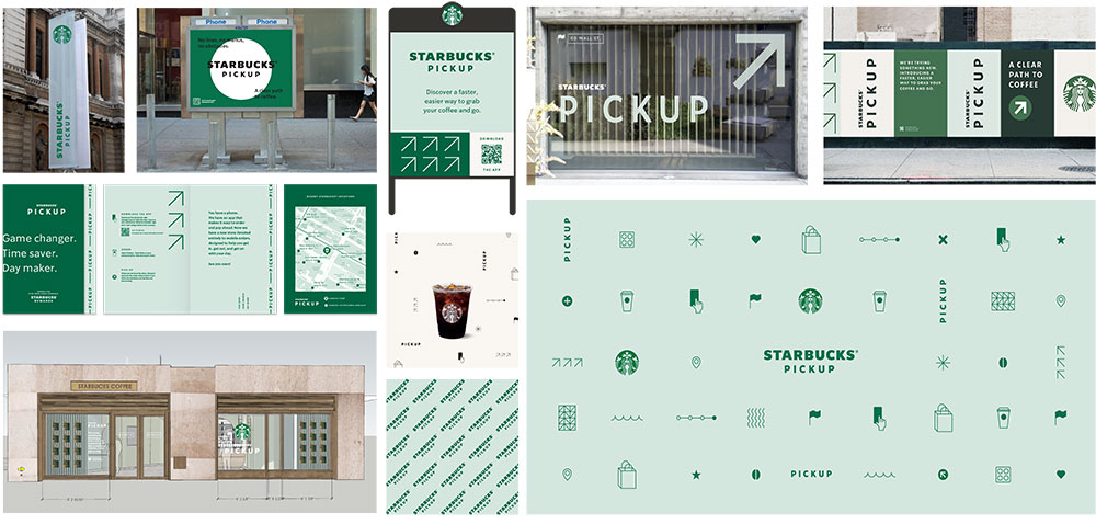 Starbucks Pickup Experiential Graphic Design