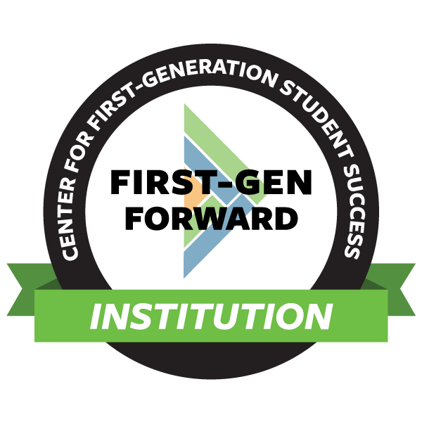 "First-Gen Forward" logo with wordmark from the Center for First-Generation Student Success